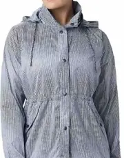 Columbia Women's Gable Island Jacket Nocturnal Ombre Hooded Snap Front Small NWT