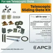 Telescopic Sliding Gate Hardware Complete Kits for from 4m to 8m Sliding Gates