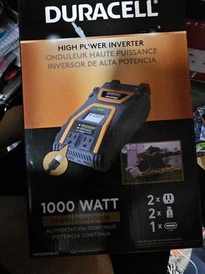 Duracell High Power Inverter 1000 Watt Continuous Power DR1000INVC