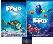 Disney Pixar Double Feature Finding Nemo & Finding Dory 2 DVD Set New