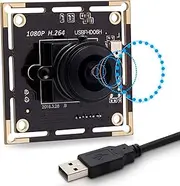 SVPRO Fisheye Lens 180 Degree USB Camera Module HD 1080P, Sony IMX323 USB Camera Board with Microphone, 0.01Lux Low Light Web Security Cam H.264 Video Output