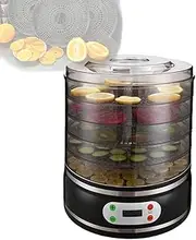 5 Tray Mini Electric Food Dehydrator, Mini Fruit Dryer, 350W Removable Trays Machine, for Drying Fruit, Meat, Vegetable, Jerky and Pet Treat, Easy to Store & Clean