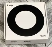 Loop Quiet 2 Ear Plugs For Noise Reduction Reusable Black Earplugs
