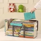 Dustproof Books Collection Container Large Capacity Toy Storage Box Office