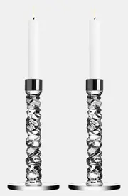 Orrefors Carat Set of 2 Crystal Candlesticks at Nordstrom,