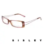 【SISLEY 希思黎】法國 SISLEY 流線型設計感雙槓鏡腳 光學眼鏡(SY01403 透粉)