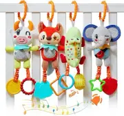 TUMAMA KIDS Baby Soft Rattle Toys Gift Set (4 Pack)