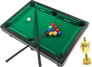 Miniature Billiards Set Boys and Girls Billiard Game Toy Pool Table Billiards Desktop Pool Table Compact Toy