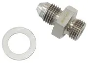 Aeroflow -4AN to M10 X 1.0 Washer Seal S/S Short Suits All Wastegate - AF351-04SH