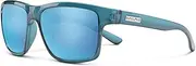 Suncloud A- Team Sunglasses (Crystal Marine/Polar Aqua Mirror, One Size), Crystal Marine / Polar Aqua Mirror, One Size