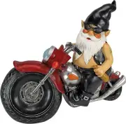 Design Toscano QM7512103 Axle Grease The Biker Garden Gnome Full Color Finish