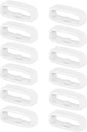 12 Pack Wristwatch Bands Fastener Rings Replacement for Garmin, T Tersely 18mm Silicone Band Keeper Retainer Holder Loops for Garmin Forerunner 265S/music/255S/music, Venu 3S/2S, Vivoactive 3S/4S