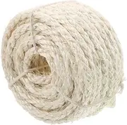 1 Roll Cuttable Natural Sisal Rope for Cat Trees Multi Function Scratching Rope Durable and Practical Replacement for Cat Claw Post and Climbing Frame