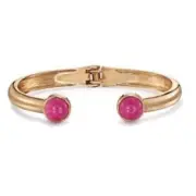 AVON "PACESETTER" HINGE BANGLE (GOLDTONE) PINK ~ NEW SEALED!!!
