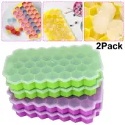 2Pack Ice Cube Tray Maker Silicone Ball Mold Whiskey Cocktail Halloween Party US