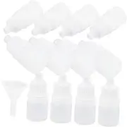 TIDTALEO 12pcs 3ml White Empty Squeezable Dropper Bottle Diffuser Clear Pipette Squirt Spout Pump Bottles Nozzle Spray Jar Watering Air Tube Leak Dispensers Condiment Soda Containers Cup or