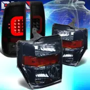 FIT 2008-2010 FORD SUPER DUTY RED LED BAR TINTED TAIL LIGHT+AMBER EURO HEADLIGHT (for: Ford)