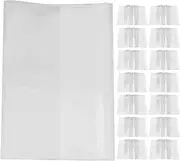 COHEALI Book Covers 20 Pack Waterproof and Reusable Protective Sheets for Textbooks and Hardcover Easy to Apply