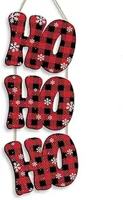 COLOR VALLEY ART Christmas Decorations for Home, Christmas Door Hanging Sign, Wood Winter Indoor Outdoor Decorative Ornament for Home, Classroom, Office