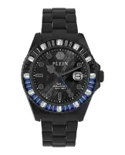 Philipp Plein Mens Black 44mm Bracelet Fashion Watch
