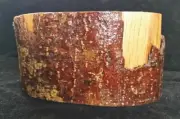 Handcrafted Peach Tree Wood "Bowl", Rustic Décor, 3 x 6 Inches