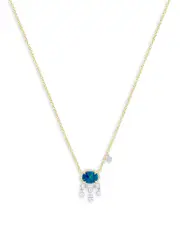 Meira T 14K White & Yellow Gold Opal & Diamond Pendant Necklace, 18