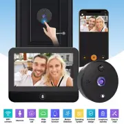Smart Door Peephole Camera Video Doorbell Viewer 4.3” Monitor 2-way Video Camera