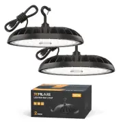 2 Pack LED High Bay Light 150W, 5000K, 22500 lm, IP65 Waterproof, Commercial ...