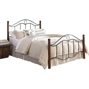 床架單人加大 鐵藝床雙人床1.5/1.8單人床1.2米美式床架簡約複古歐式田園公主床