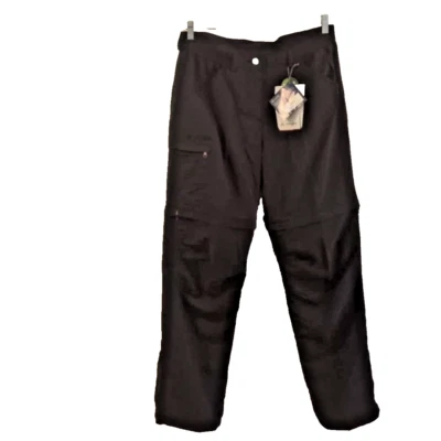 Vaude Womens Outdoor Hiking XL New Wo Farley ZO Pants IV Black Zip Off Shorts