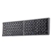 ANYMOB Bluetooth Keyboard Black Foldable Ergonomic Compact Wireless Computer Laptop Keys