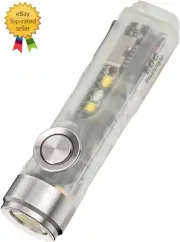 A5U G4 Keychain EDC Flashlight, Glow in the Dark, 650 Lumens High Lumen Recharge