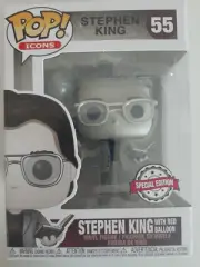 Funko STEPHEN KING with Book & Balloon, Black & White Special Edition No: 55 + P