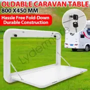 800x450mm Caravan Table Folding Picnic Camping Motorhome RV Desk Outdoor Locked