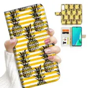 ( For Samsung Note 20) Flip Wallet Case Cover AJ23724 Pineapple
