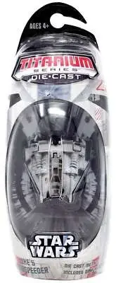 Star Wars Titanium Series Snowspeeder Dark Gray Micro Vehicle