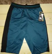 New AND1 Mens Fashion 13" Inseam Basketball Shorts Blue Heather Teal Medium
