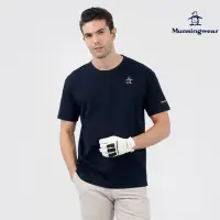 在飛比找momo購物網優惠-【Munsingwear】企鵝牌 男款藏青色落肩剪接純棉舒適