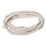Cotton Oil Lamp Wick 6mm Diameter 5 Meter 16Ft for Alcohol Lamp Lighting, White