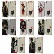 THE WALKING DEAD SILHOUETTES LEATHER BOOK WALLET CASE FOR APPLE iPOD TOUCH MP3