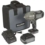 Klutch High-Torque Impact Wrench Kit, KLiQ 20 Volt Brushless, 1/2in.