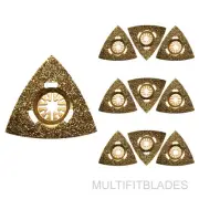 10 x Oscillating Tool Triangular Carbide Rasps-fits older Fein Multimaster model