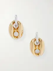 [RABANNE] RABANNE - Xtra Eight Silver- And Gold-tone Earrings - One size One size Gold