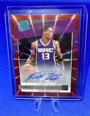 2020-21 Donruss Basketball Rated Rookie Robert Woodard II Auto /49 Red Laser