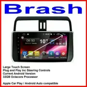 for PRADO 2018-2021 GPS WIRELESS APPLE CARPLAY ANDROID AUTO CAM ODB DAB TPMS DVR