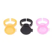 50pcs Tattoo Pigment Ink Ring Cup Holder With Lid Cover Cap for Microblad-ME