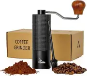 Manual Coffee Grinder, Hand Crank Grinder for Espresso, French Black