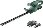 [Bosch] Home & Garden 18V Cordless Hedge Trimmer Garden Pruner with 1 x 2.5ah Battery & Fast Charger, 450 mm Blade Length, Anti Blocking System (EasyHedgeCut 18-45)