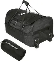 [ROCK CLOUD] Foldable Duffle Bag with Wheels 110L Lightweight Oxford Collapsible Large Duffel Luggage Bag with Rollers for Camping Travel Gear