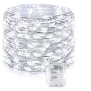 LED String Lights Copper Wire Lights Indoor and Outdoor Fairy Lights for Christmas Bedroom Parties -White
